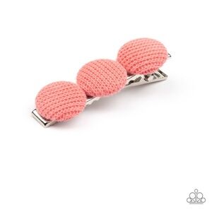 Cute as a Button - Orange Hair Clip